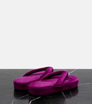 صندل بصباع بلاتفورم من المخمل Jet Lag | Balenciaga