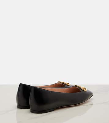 VLogo leather ballet flats | Valentino Garavani