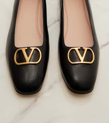VLogo leather ballet flats | Valentino Garavani
