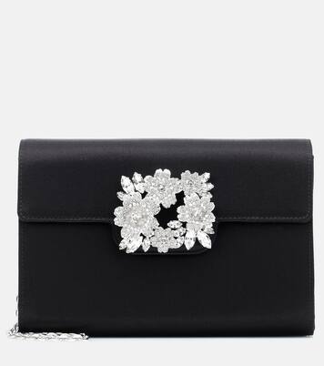 Clutch RV Bouquet in raso | Roger Vivier