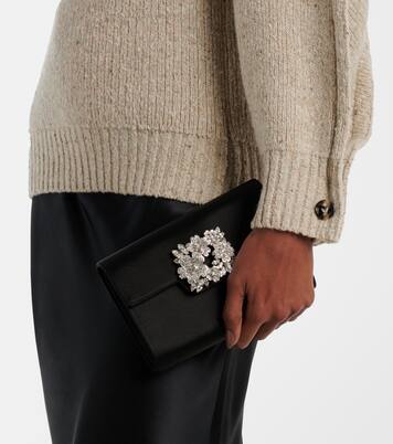 Clutch RV Bouquet in raso | Roger Vivier