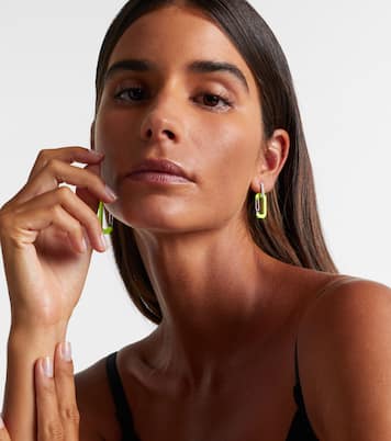 Einzelner Ohrring Chiara aus 18kt Weißgold mit Diamanten | Eéra