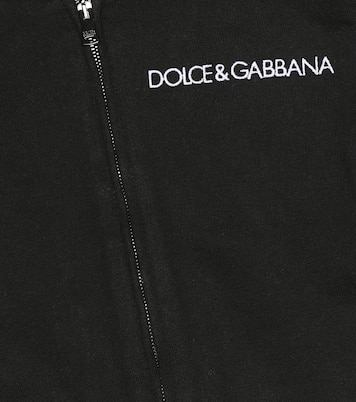 Logo cotton-jersey hoodie | Dolce&Gabbana Kids