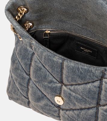 Puffer Small denim shoulder bag | Saint Laurent