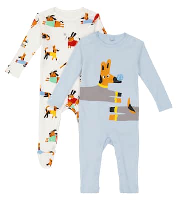 Baby - Set di 2 tutine in cotone con stampa | Stella McCartney Kids