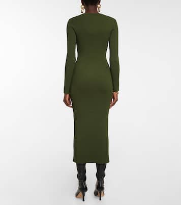 Alessandra ribbed-knit midi dress | Khaite
