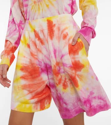 Shorts tie-dye in lana vergine | Stella McCartney