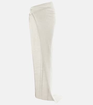 Asymmetric cashmere and wool maxi skirt | Rick Owens