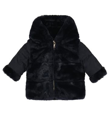 Baby Wendbare Jacke aus Faux Fur | Tartine et Chocolat