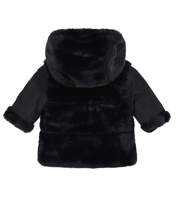 Baby Wendbare Jacke aus Faux Fur | Tartine et Chocolat