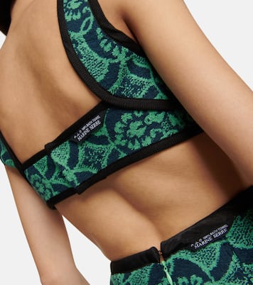 Brassière imprimée en coton | Marine Serre