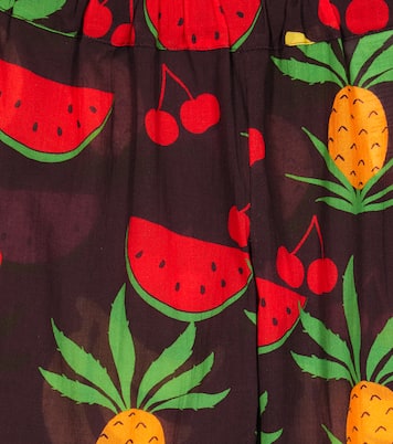 Fruits flared cotton pants | Mini Rodini