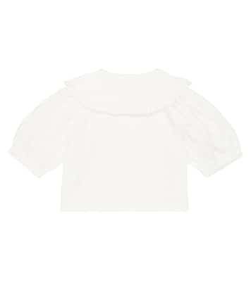 Antonella embroidered cotton blouse | The New Society
