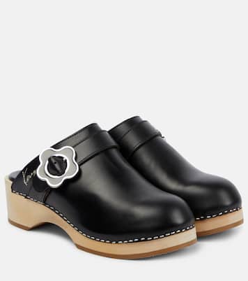 Mules in pelle con logo | Kenzo