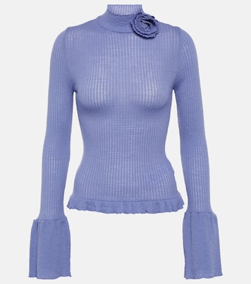 Jersey de lana en punto acanalado | Blumarine
