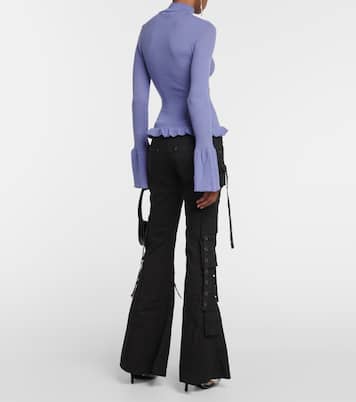Jersey de lana en punto acanalado | Blumarine
