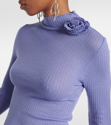 Jersey de lana en punto acanalado | Blumarine