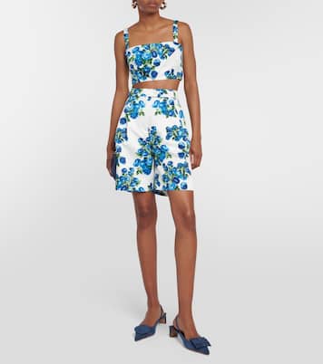Shorts Elliotta a vita alta con stampa | Emilia Wickstead