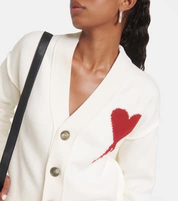 Ami De Cœur virgin wool cardigan | Ami Paris