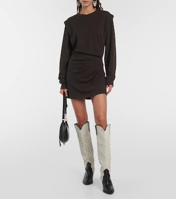 Michaela ruched cotton-blend minidress | Marant Etoile