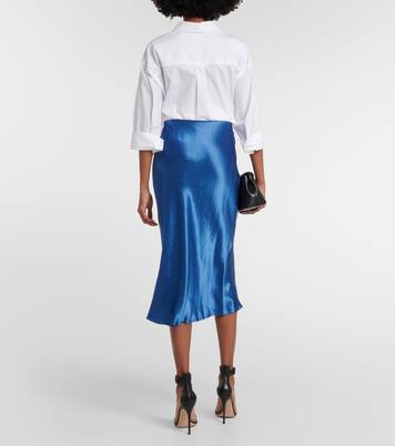 Leisure - Gonna midi Alessio in raso | Max Mara