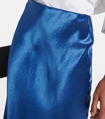 Leisure - Gonna midi Alessio in raso | Max Mara