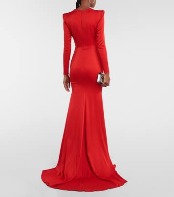 Garland cutout satin crêpe gown | Alex Perry