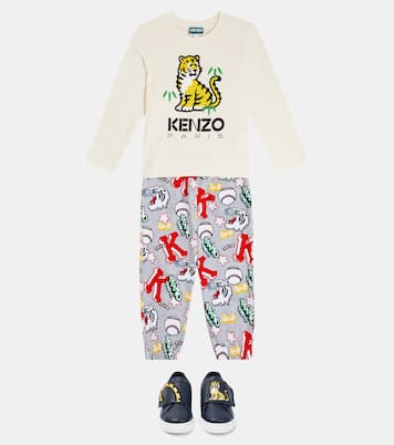 Camiseta en jersey de algodón estampada | Kenzo Kids