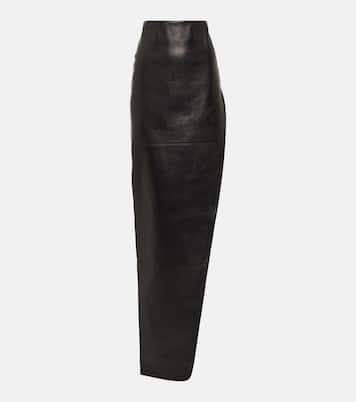 Falda larga de piel | Ann Demeulemeester