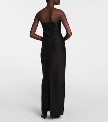 Bardon draped wool and silk gown | The Row