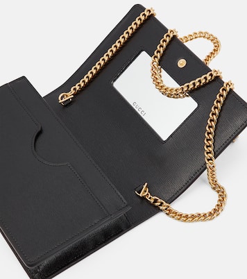 Portemonnaie mit Kettenriemen Gucci Script aus Leder | Gucci