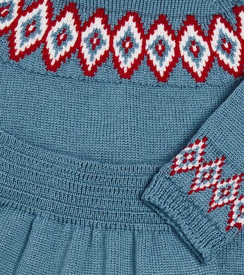 Bebé - set de cárdigan, pantalones y gorro de lana | La Coqueta