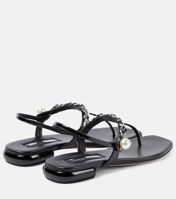 Sandali infradito in vernice | Miu Miu