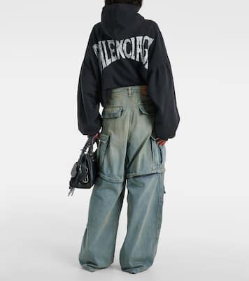 Jean cargo à taille mi-haute | Balenciaga