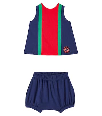 Baby - Top e culottes in cotone | Gucci Kids