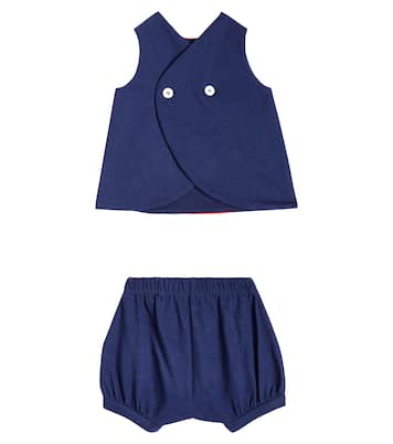 Baby - Top e culottes in cotone | Gucci Kids