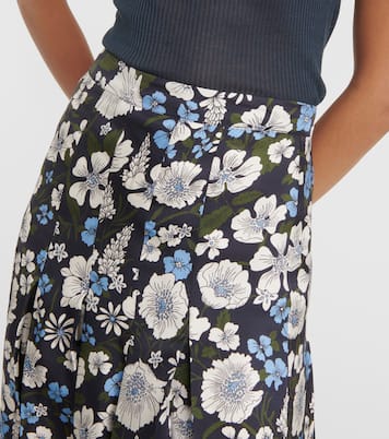 Falda midi Norris de mezcla de seda | Veronica Beard