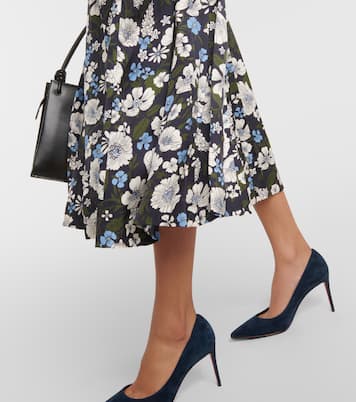 Falda midi Norris de mezcla de seda | Veronica Beard