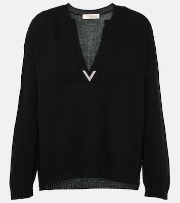 Pullover in lana vergine con logo | Valentino