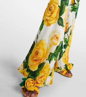 Pantaloni flared a vita alta con stampa | Dolce&Gabbana