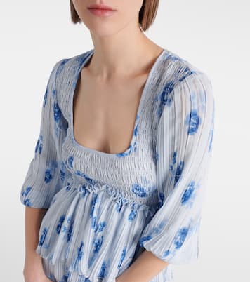 Minikleid aus Georgette | Ganni