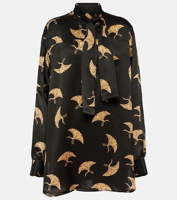 Top in raso di seta con stampa | Dries Van Noten