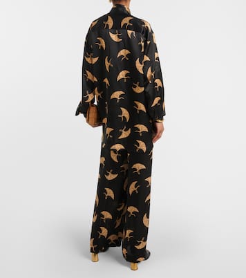 Top in raso di seta con stampa | Dries Van Noten