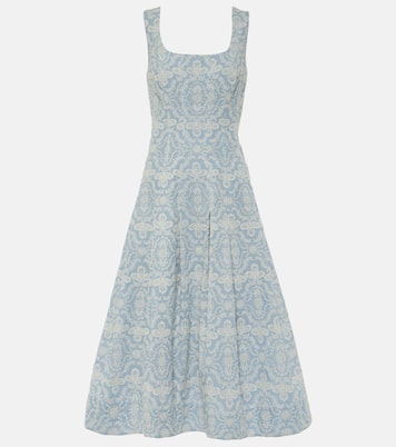Jolie printed cotton midi dress | Veronica Beard