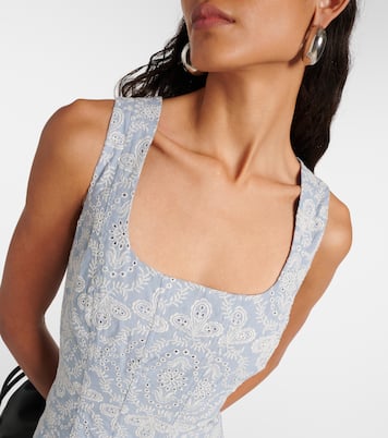 Jolie printed cotton midi dress | Veronica Beard