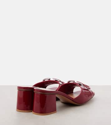 VLogo Signature patent leather mules | Valentino Garavani