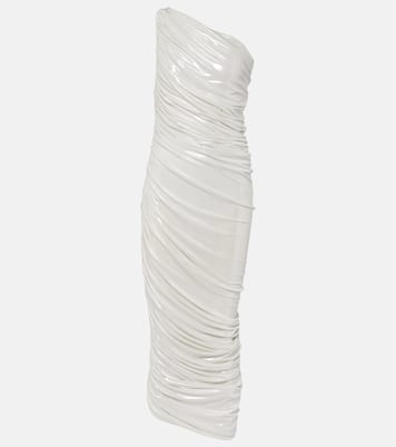 Diana one-shoulder ruched lamé gown | Norma Kamali