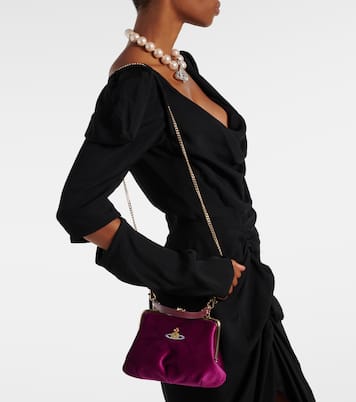 Sac Granny Frame Orb en velours | Vivienne Westwood