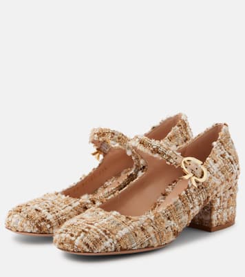 Salones Mary Jane Mary Ribbon 45 de bouclé | Gianvito Rossi