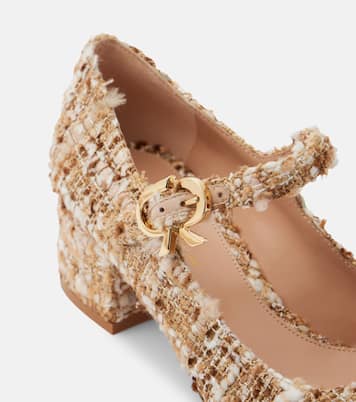 Salones Mary Jane Mary Ribbon 45 de bouclé | Gianvito Rossi